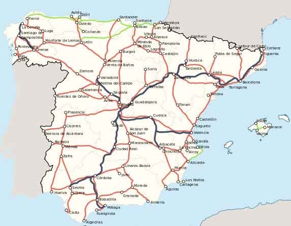 Mapa Renfe